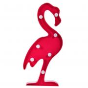 Pooqla Fiesta Tropical Plastic Flamingo Marquee Light, LED Baby Night Light, Romantic Dim Mood Lamp 2AA Battery Operated, Wall Decor