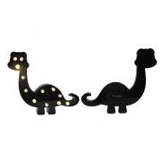 Pooqla Super Cute Dinosaur LED Night Light, Childen Kids Bedroom Decorative Table Lamps, Marquee Animal Sign, Gift for all Dinosaur Lovers! (Dinosaur - Black)