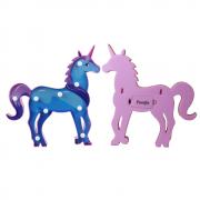 Pooqla LED Painted Unicorn Night Light, Battery Operated Decorative Marquee Unicorn Sign, Decor for Birthday Party, Kids Room, Living Room â€“ Purple