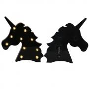 Pooqla Unicorn Marquee Battery Light with 10 Warm White LEDs Home Decoration LED Marquee Sign LED Light up Unicorn Letters (Black)