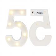 Pooqla LED Marquee Letter Lights Alphabet Light Up Sign for Wedding Home Party Bar Decoration 5