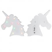 Pooqla Color Changeable Unicorn Marquee Signs Unicorn Party Supplies, Fantasy Themed Wall Decor Desk Table Lamp Gift for Child Kids Baby Girls Bedroom Birthday (Unicorn Head - Colorful)