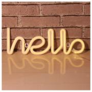 Marquee Hello Word Neon Sign, LED Neon Light Sign for Party Supplies Girls Room Decoration Accessory for Summer Party Table Decoration Children Kids Gifts (Hello)