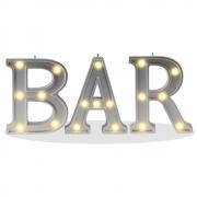 Decorative Illuminated Welcome Marquee Word Sign (Silver Color 4.21