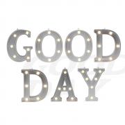 Decorative Illuminated Welcome Marquee Word Sign (Silver Color 4.21
