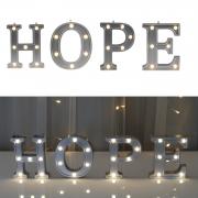 Decorative Illuminated Marquee Word Sign (Silver Color 4.21