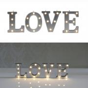 Decorative Illuminated Marquee Word Sign (Silver Color 4.21