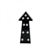 Marquee LED Lighted Arrow Sign Wall Decor Battery Operated Black 