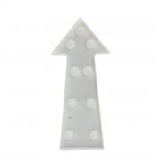 Marquee LED Lighted Arrow Sign Wall Decor Battery Operated White 