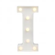 Decorative LED Illuminated Letter Marquee Sign - Alphabet Marquee Letters with Lights for Wedding Birthday Party Christmas Night Light Lamp Home Bar Decoration I, Black