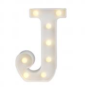 Decorative LED Illuminated Letter Marquee Sign - Alphabet Marquee Letters with Lights for Wedding Birthday Party Christmas Night Light Lamp Home Bar Decoration J, Black