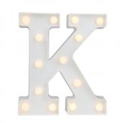 Decorative LED Illuminated Letter Marquee Sign - Alphabet Marquee Letters with Lights for Wedding Birthday Party Christmas Night Light Lamp Home Bar Decoration K, Black