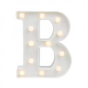 Pooqla LED Marquee Letter Lights Alphabet Light Up Sign for Wedding Home Party Bar Decoration B