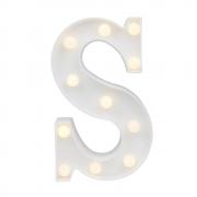 Pooqla LED Marquee Letter Lights Alphabet Light Up Sign for Wedding Home Party Bar Decoration S