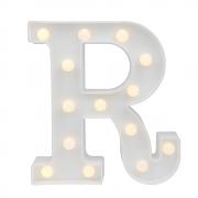 Pooqla LED Marquee Letter Lights Alphabet Light Up Sign for Wedding Home Party Bar Decoration R