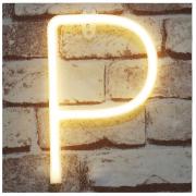 Neon Letter Sign Night Lights LED Alphabet Neon Art Lights Wall Decor Light up Words for Wedding Birthday Party Christmas Home Bar Decoration P