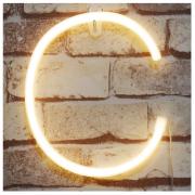Neon Letter Sign Night Lights LED Alphabet Neon Art Lights Wall Decor Light up Words for Wedding Birthday Party Christmas Home Bar Decoration C