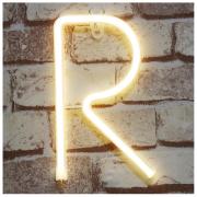 Neon Letter Sign Night Lights LED Alphabet Neon Art Lights Wall Decor Light up Words for Wedding Birthday Party Christmas Home Bar Decoration R