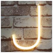 Neon Letter Sign Night Lights LED Alphabet Neon Art Lights Wall Decor Light up Words for Wedding Birthday Party Christmas Home Bar Decoration J