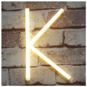 Neon Letter Sign Night Lights LED Alphabet Neon Art Lights Wall Decor Light up Words for Wedding Birthday Party Christmas Home Bar Decoration K