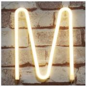 Neon Letter Sign Night Lights LED Alphabet Neon Art Lights Wall Decor Light up Words for Wedding Birthday Party Christmas Home Bar Decoration M