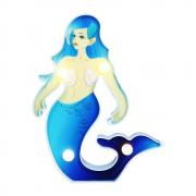 LED Mermaid Marquee Sign Night Light, Light Up Mermaid, Beautiful Fairytale Little Sea-Maid for Home Bedroom Baby Nersury Room Decoration (Blue)